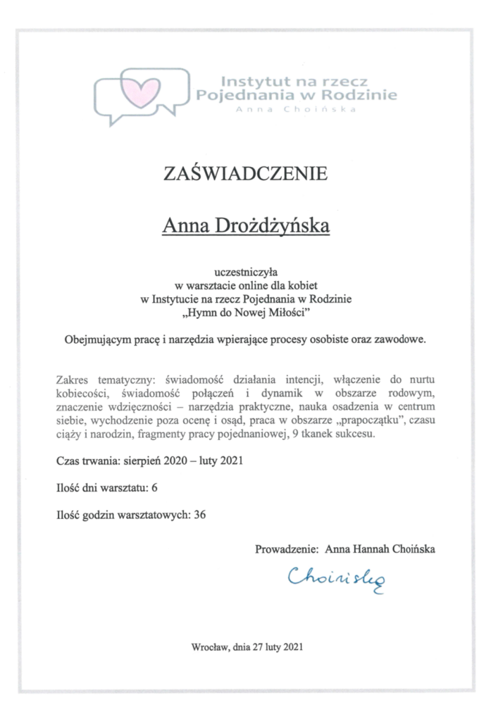 Anna Drożdżyńska - Ustawienia Systemowe. Rozwój osobisty i duchowy