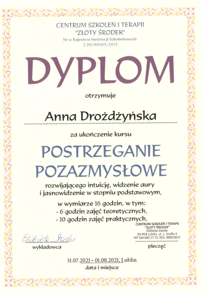 Anna Drożdżyńska - Ustawienia Systemowe. Rozwój osobisty i duchowy